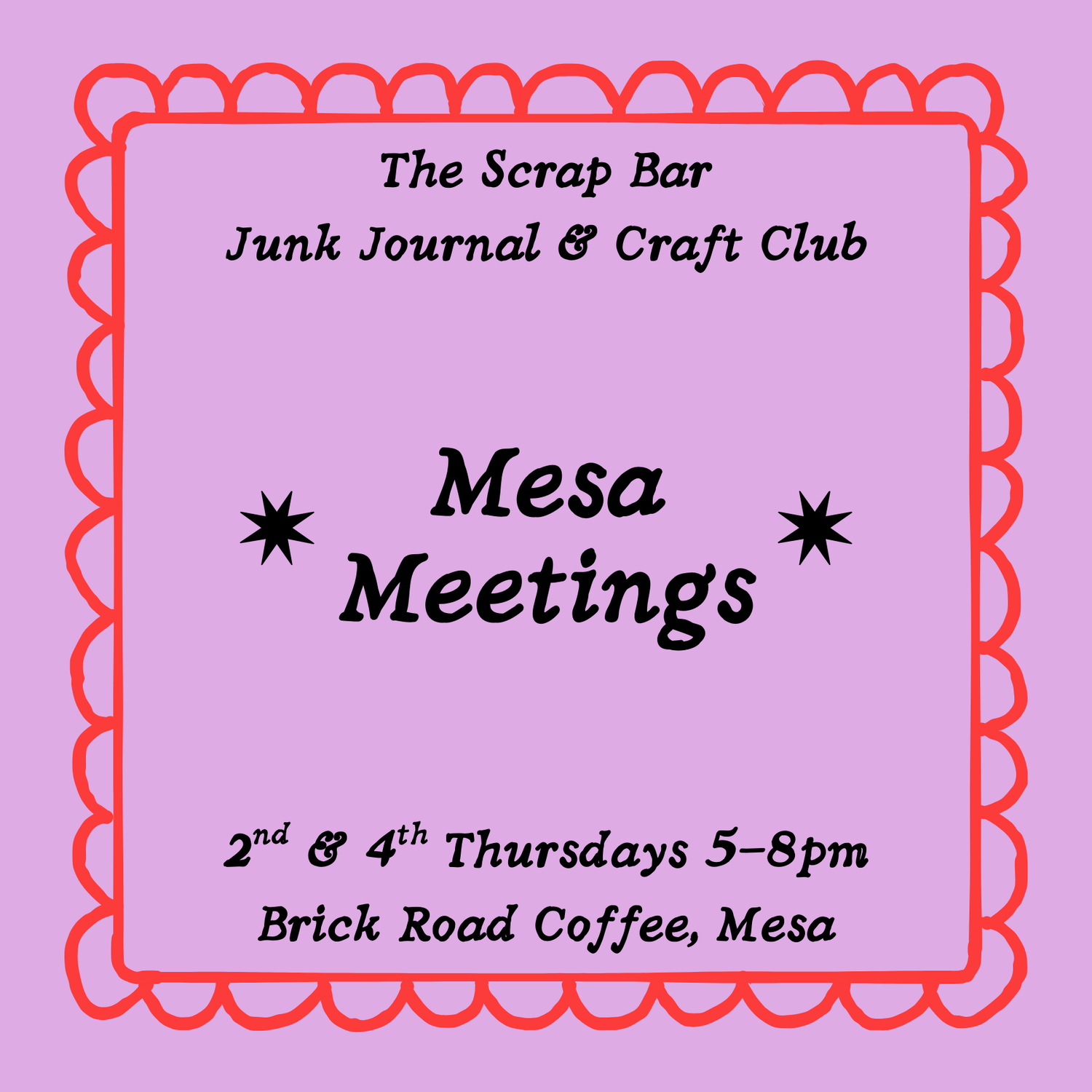 Mesa Junk Journal & Craft Club Meeting Tickets