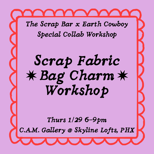 Thu 1/29: Scrap Fabric Bag Charm Workshop